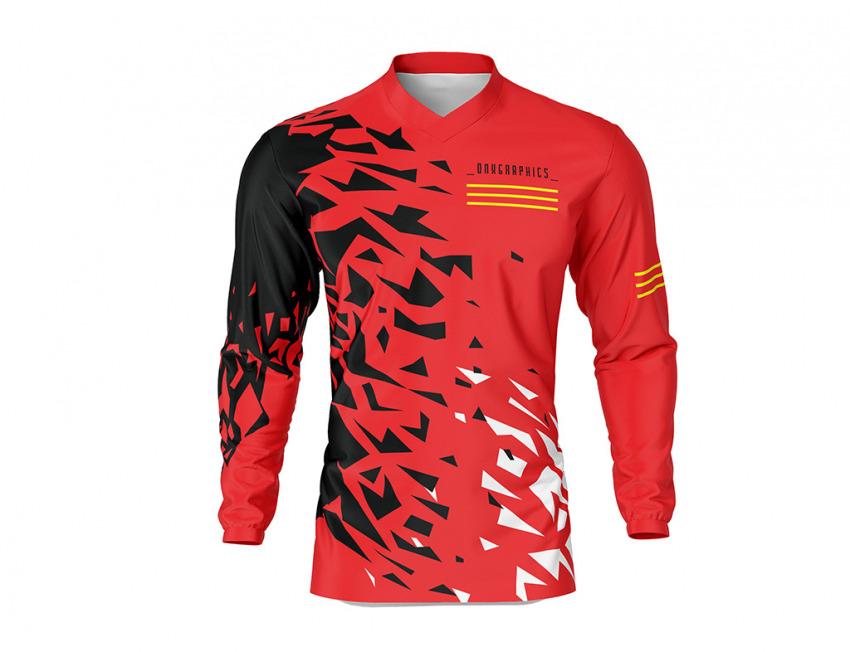 Smash Mx Jersey Red Black Front