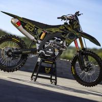 Suzuki Motocross Graphics Kit ARMY Camo Promo