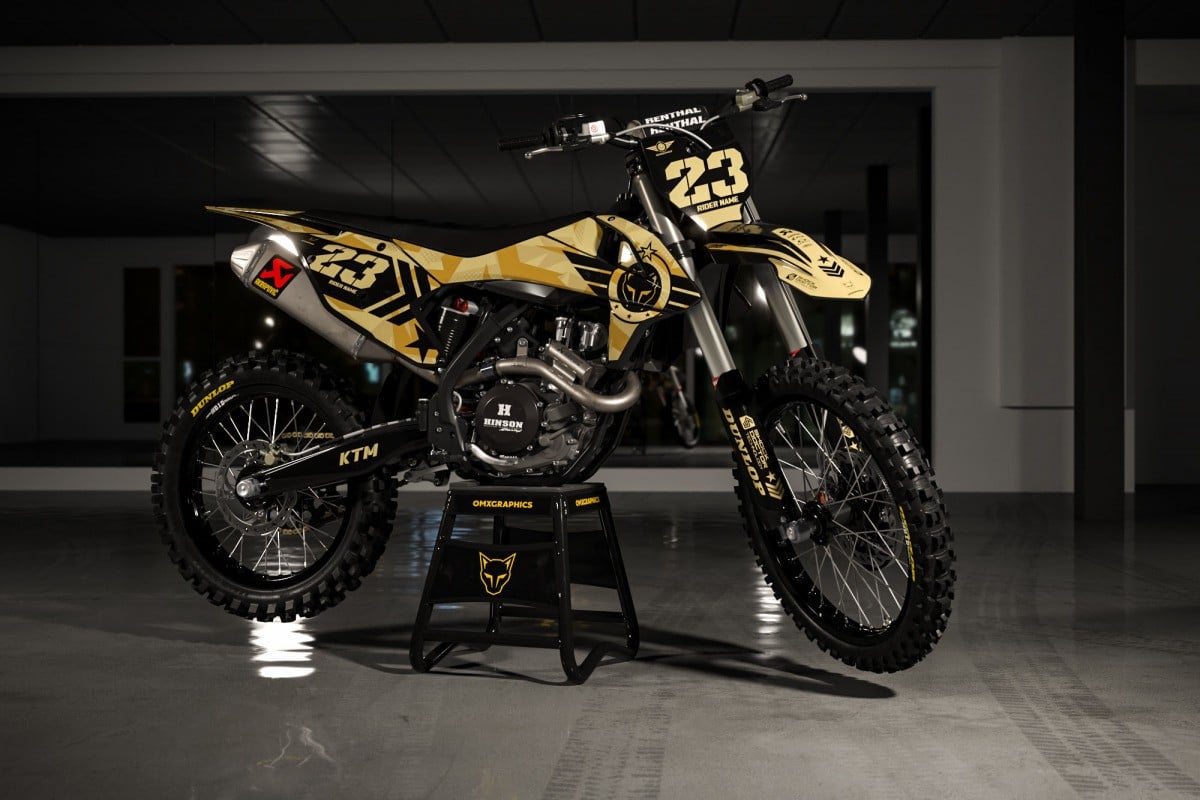 KTM Mx Graphics Kit Army Sand Promo