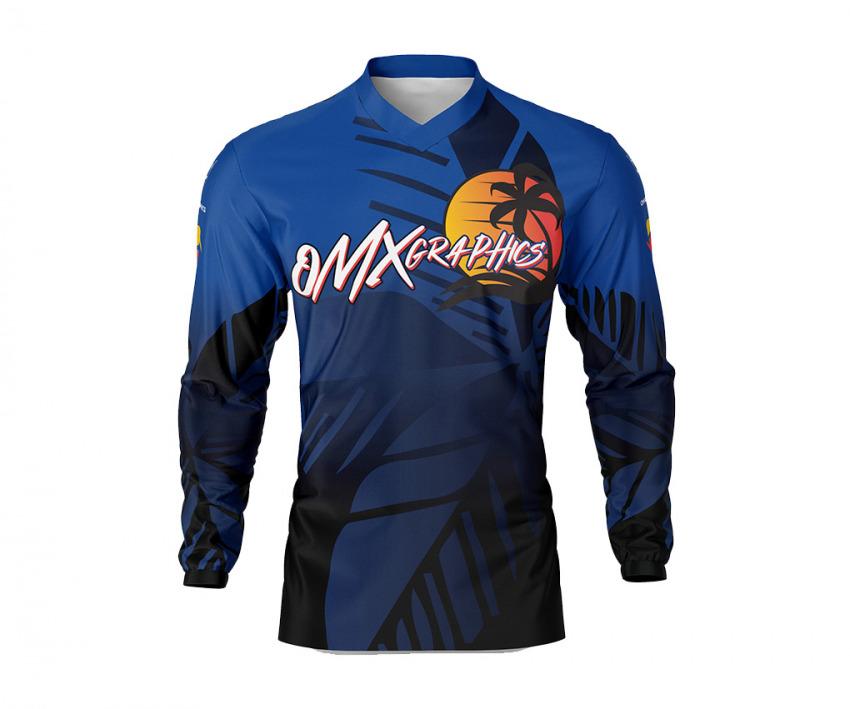 Mx Jersey Tropical Blue Front