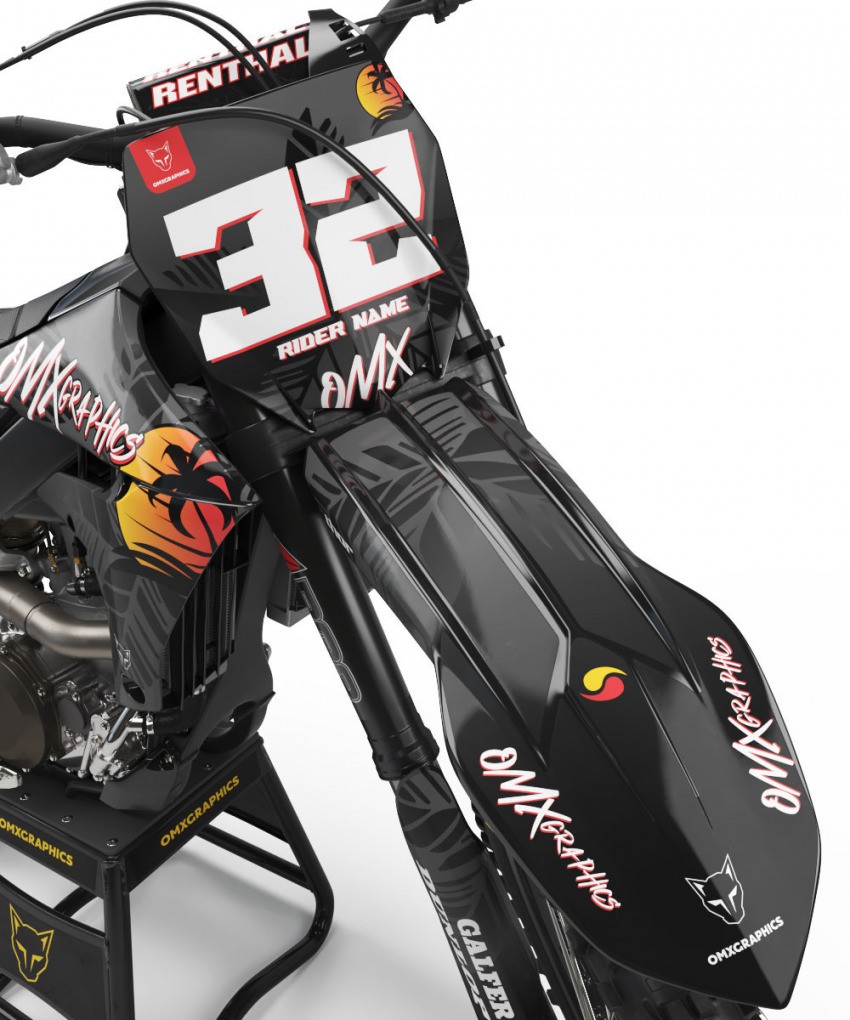 Superb Stickers Kit for Yamaha XT660X Front