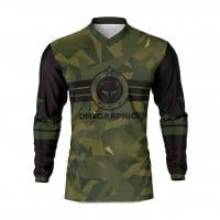 Army Green Mx Jresey Front