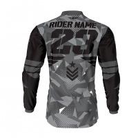Army Grey Mx Jresey Back