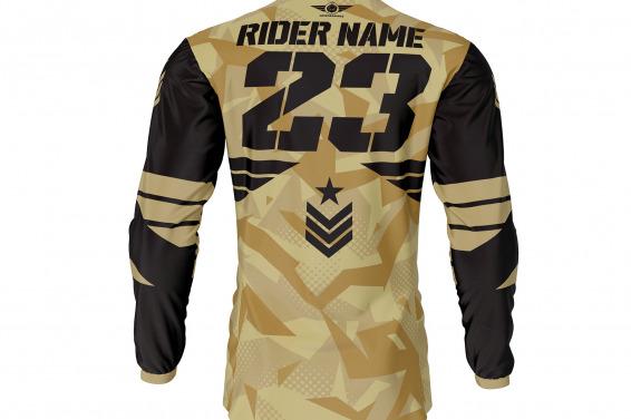 Army Sand Mx Jresey Back