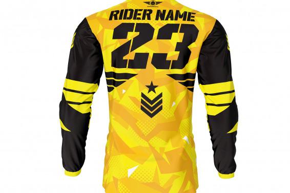 Army Yellow Mx Jresey Back