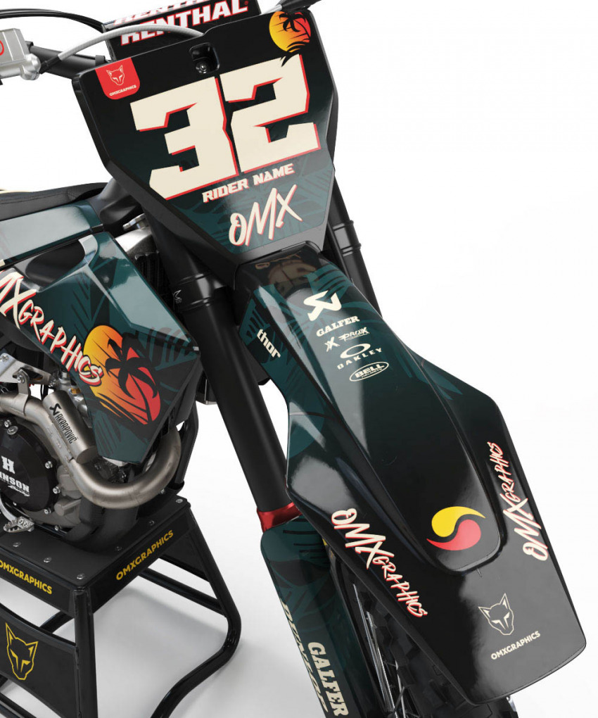 Graphics For Husqvarna Tropical Vibes Front