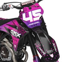 Mx Graphics For GasGas Pixel Pink Front