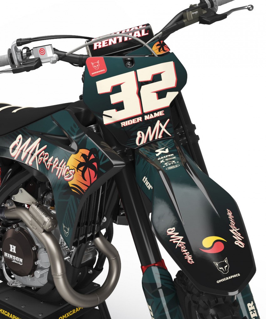 Mx Graphics For GasGas Tropical Vibes Front