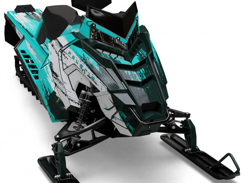 Sled Graphics Kit Hangout Teal Front