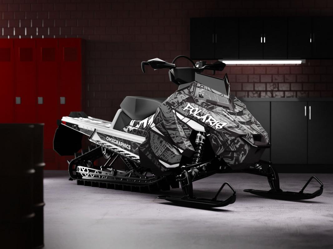 Sled Wrap 'Snowstorm' Black All brands OMXGraphics