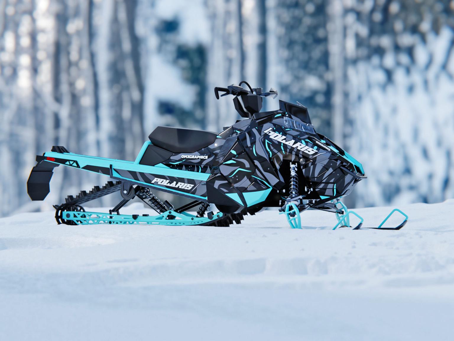 Snowmobile Graphics 'Bengal' Dark Teal – OMXGraphics