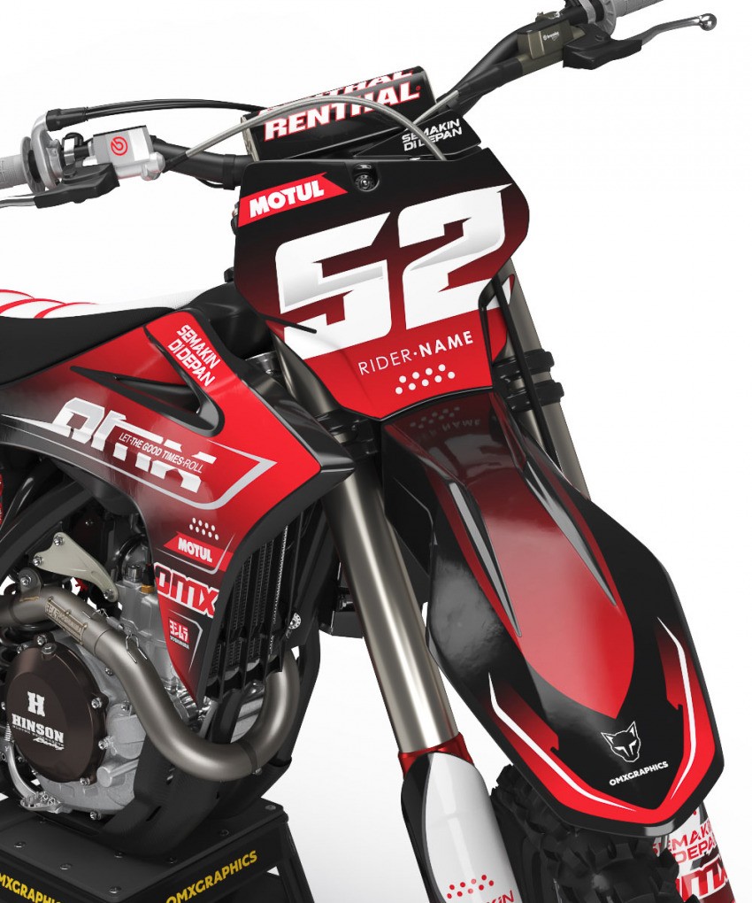 Top-notch Graphics Kit For GasGas EC300 'Ominous' Front