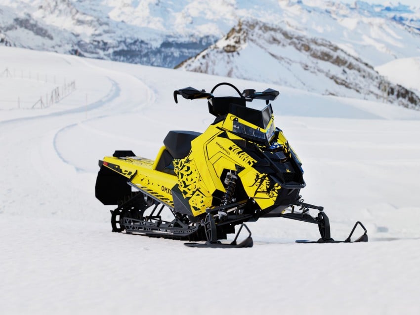 Snowmobile Wrap Kit Smash Yellow Promo