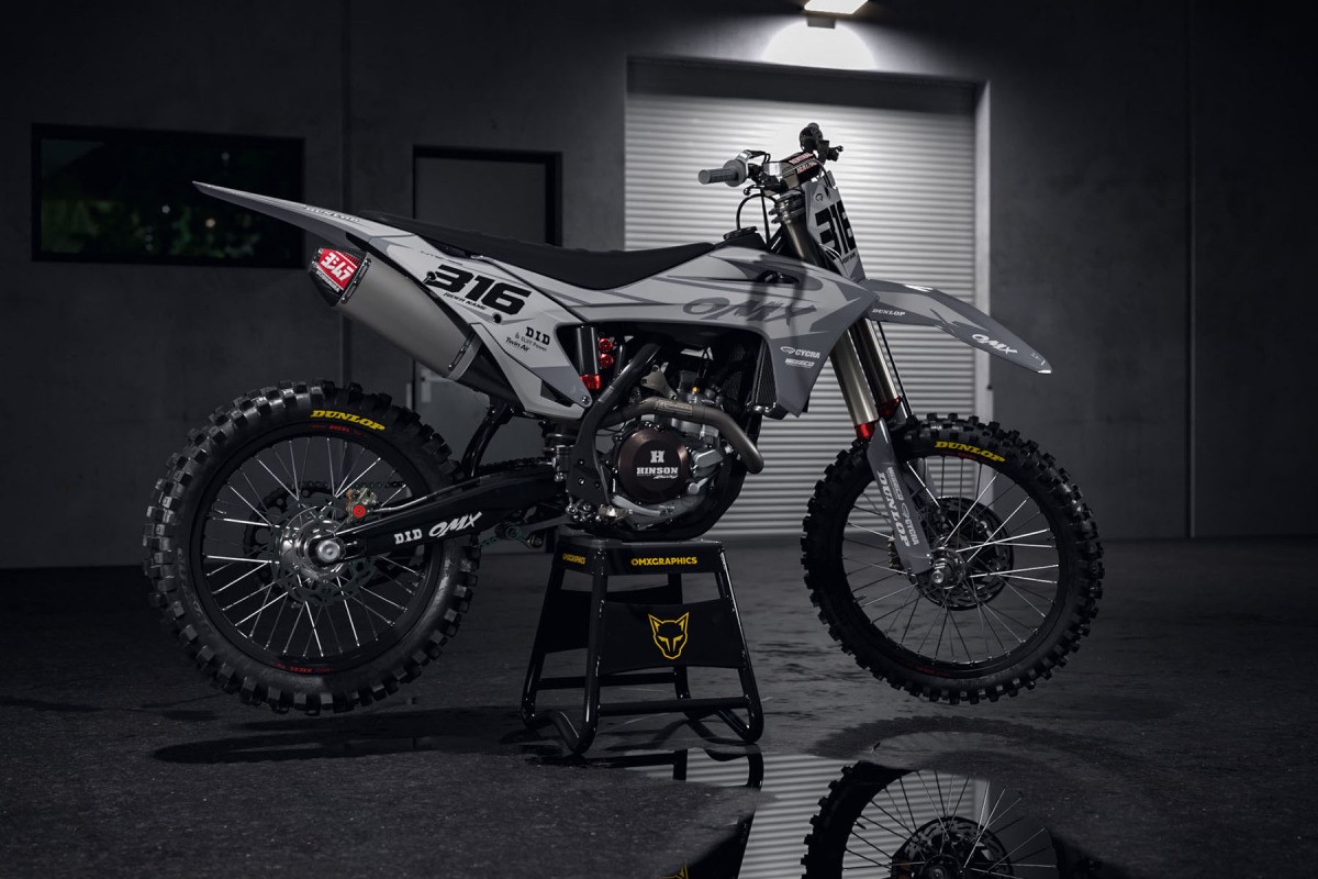 Best Stickers Kit For GasGas EX 250 'Creed' Grey Promo