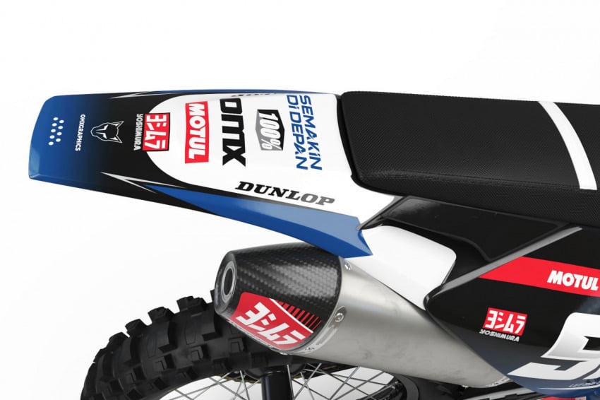 Graphics For Husqvarna Ominous Blue Tail