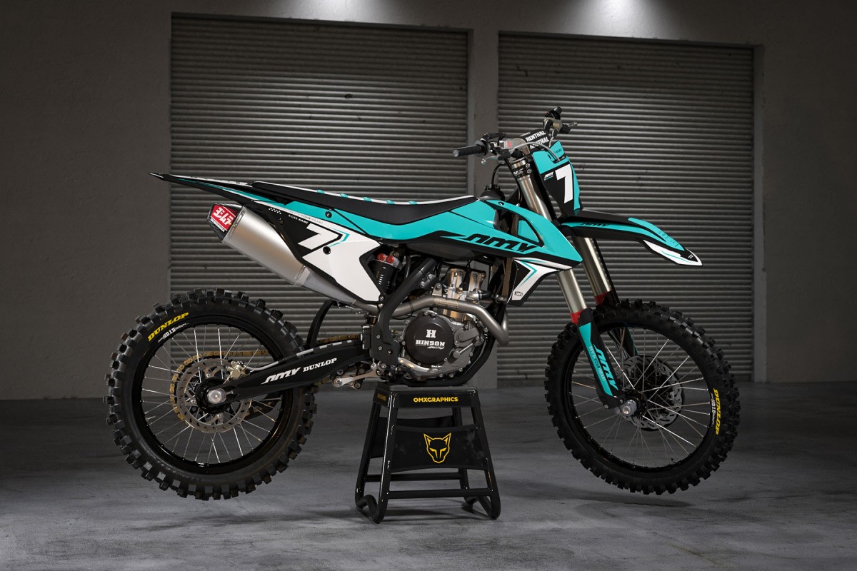 KTM Graphics Kit Katana Sky Blue Promo
