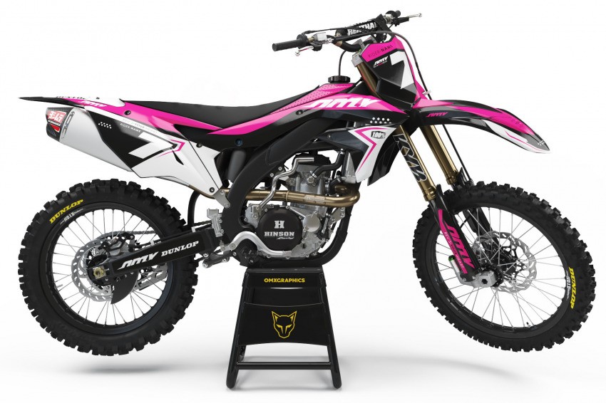 Mx Graphics Kit For Kawasaki Pink