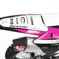 Mx Graphics Kit For Kawasaki Pink Tail