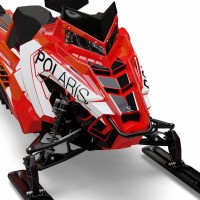Snowmobile Graphics Kit Shade Red Camo Front