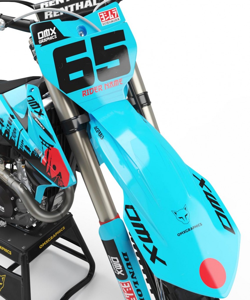 Motocross-Graphics-For-KTM-Japan-Teal-Front