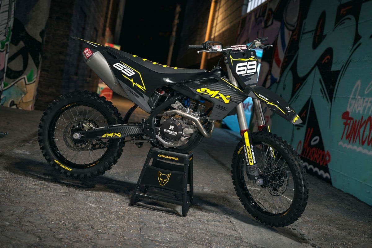 Mx Graphics For Husqvarna Carbon Yellow Promo