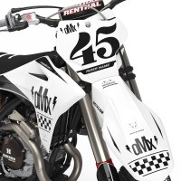 Mx Graphics Kit For GasGas Race Front