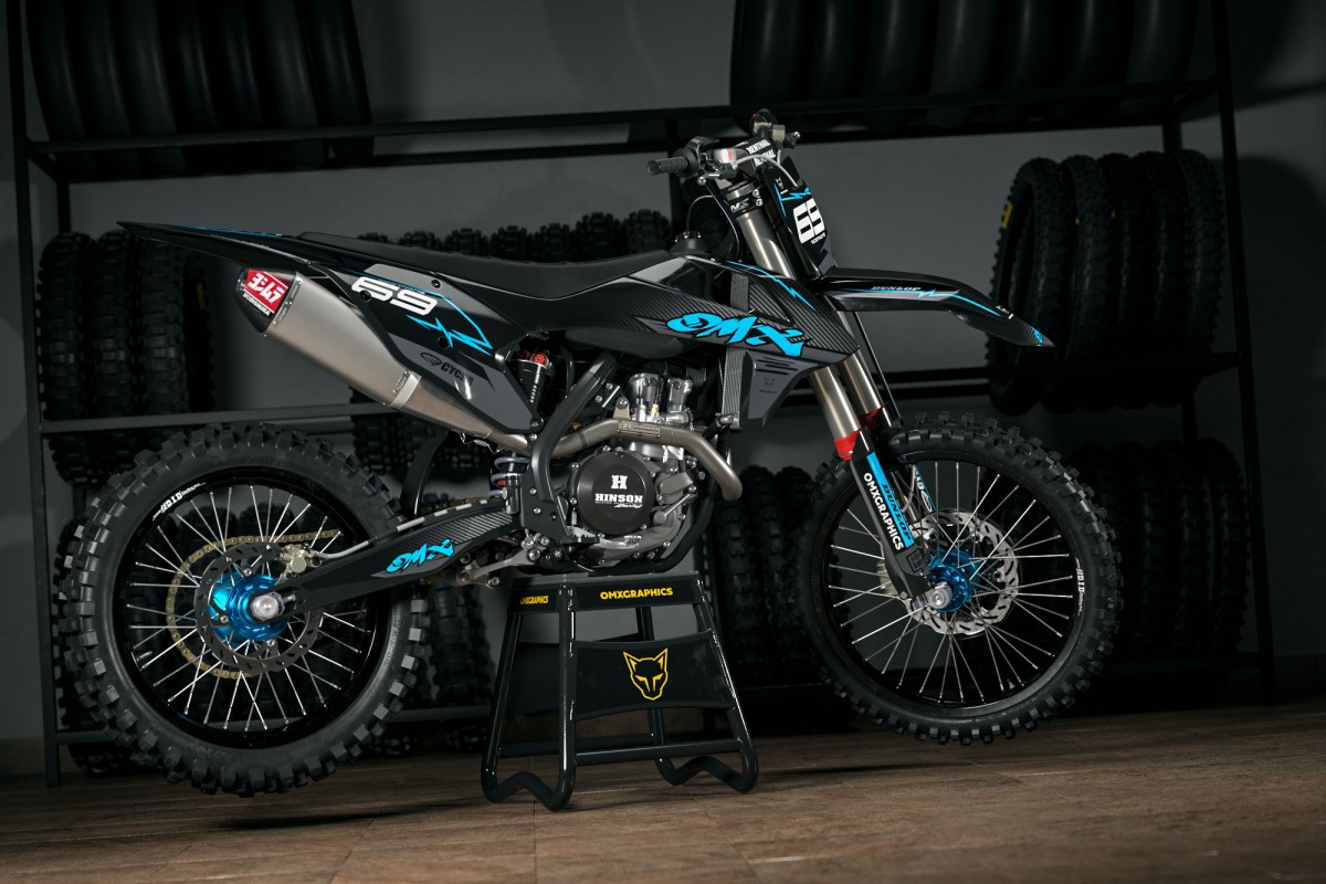 Mx Graphics Kit For KTM Carbon Teal Promo
