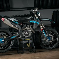 Mx Graphics Kit For KTM Carbon Teal Promo