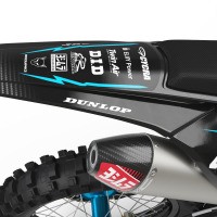 Mx Graphics Kit For KTM Carbon Teal Tail