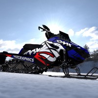 Snowmobile Graphics Kit BLAST Promo