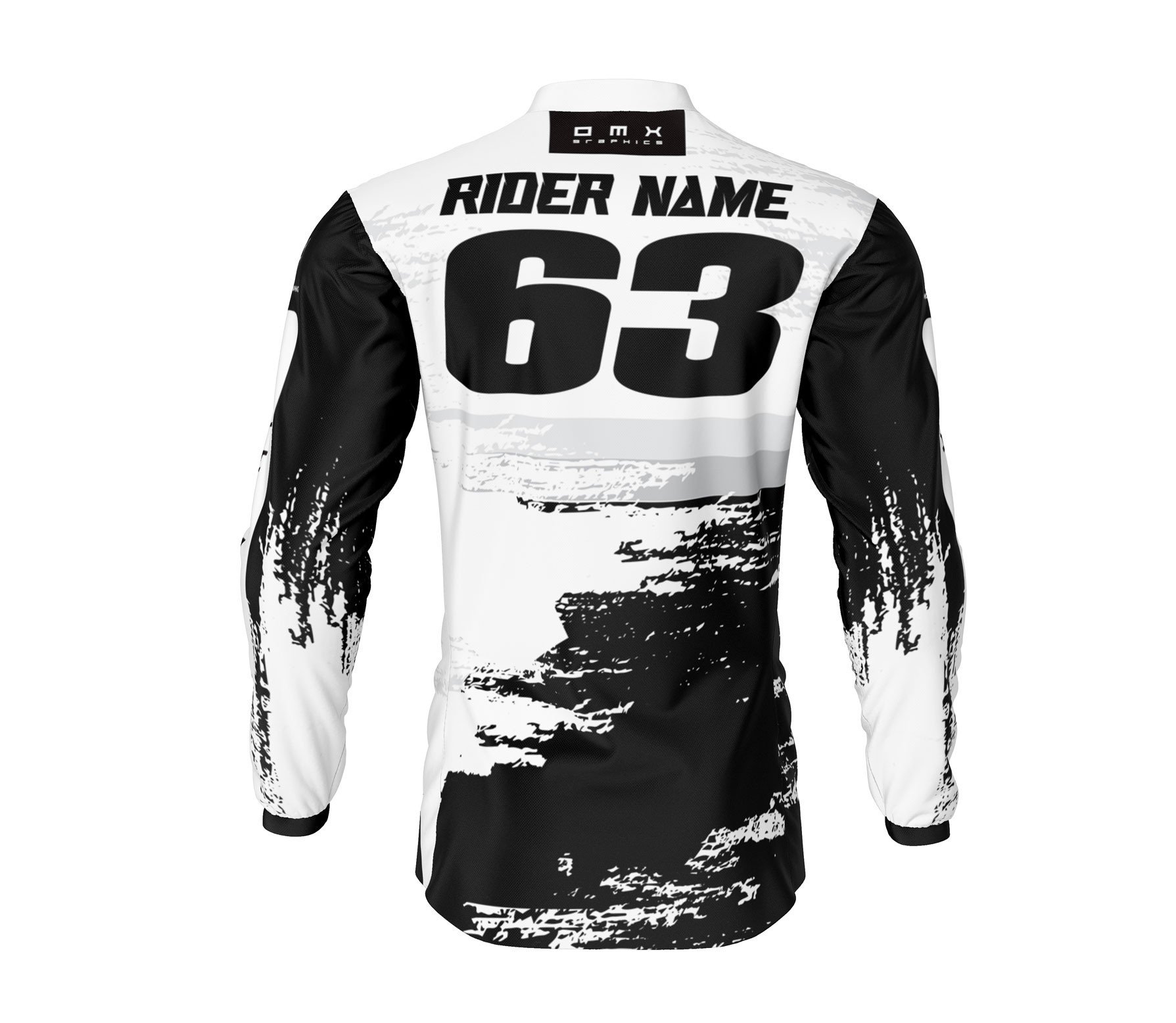 Motocross Jersey 'Hangout' Black / White – OMXGraphics