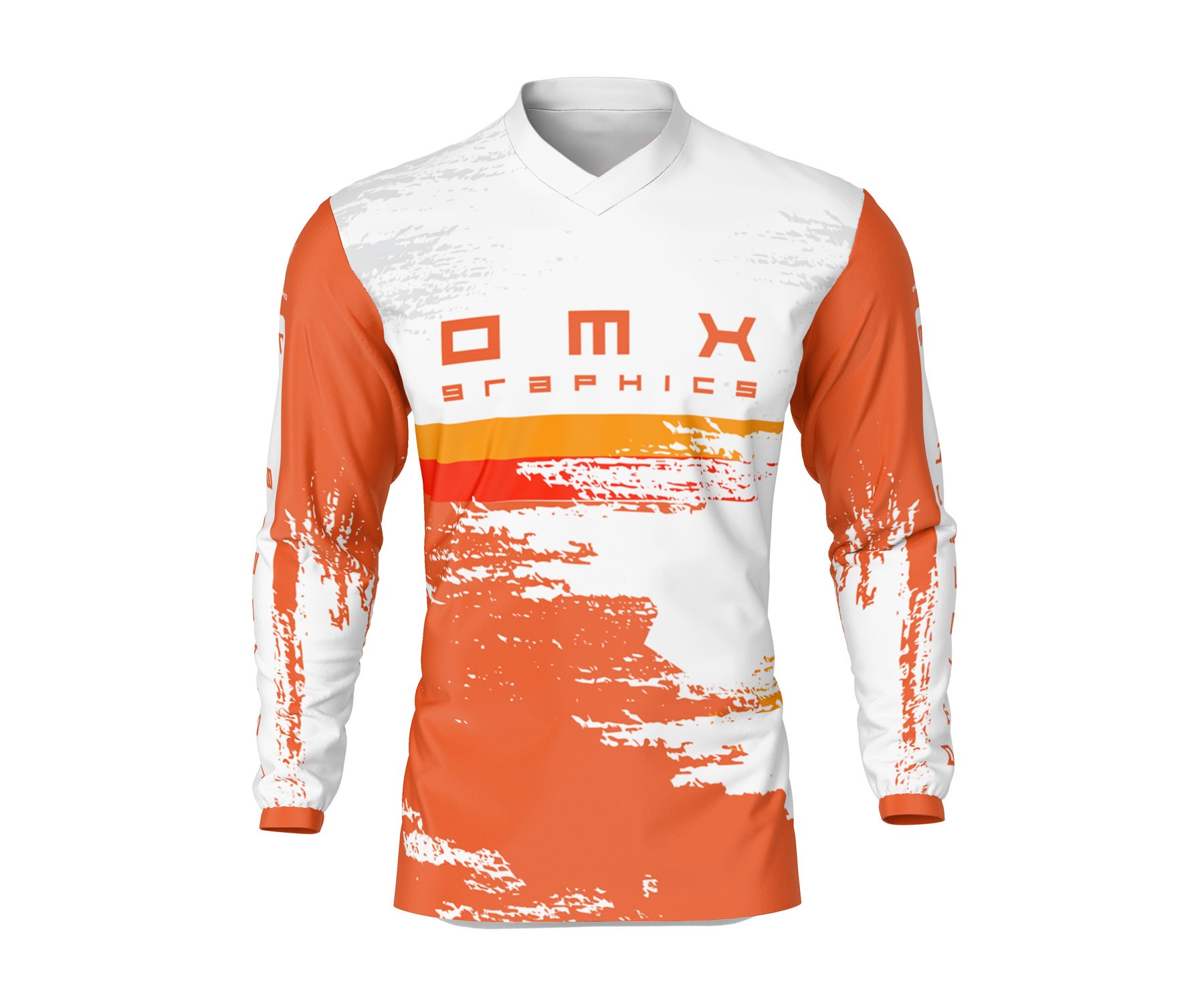 Motocross Jersey 'RACE' Orange – OMXGraphics