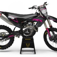 Motocross Graphics Husqvarna Carbon Pink