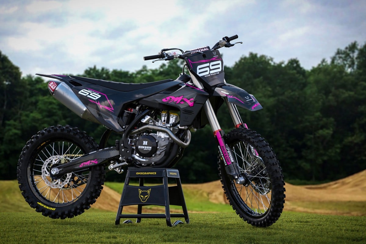 Motocross Graphics Husqvarna Carbon Pink Promo