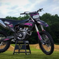 Motocross Graphics Husqvarna Carbon Pink Promo