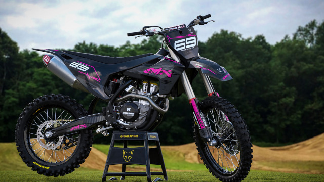 Motocross Graphics Husqvarna Carbon Pink Promo