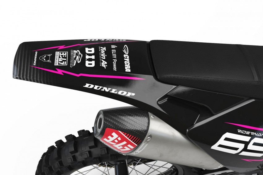 Motocross Graphics Husqvarna Carbon Pink Tail