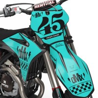 Mx Graphics GasGas Race Teal Front