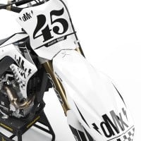 Mx Graphics Kawasaki Race White Front