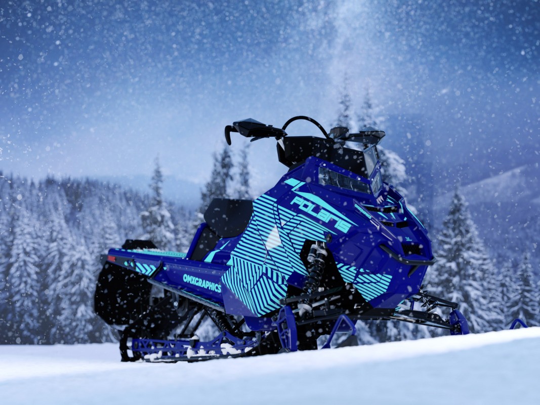 Snowmobile destinations by OMX Graphics