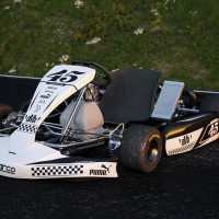 Go Kart Graphics Kit Race White Promo