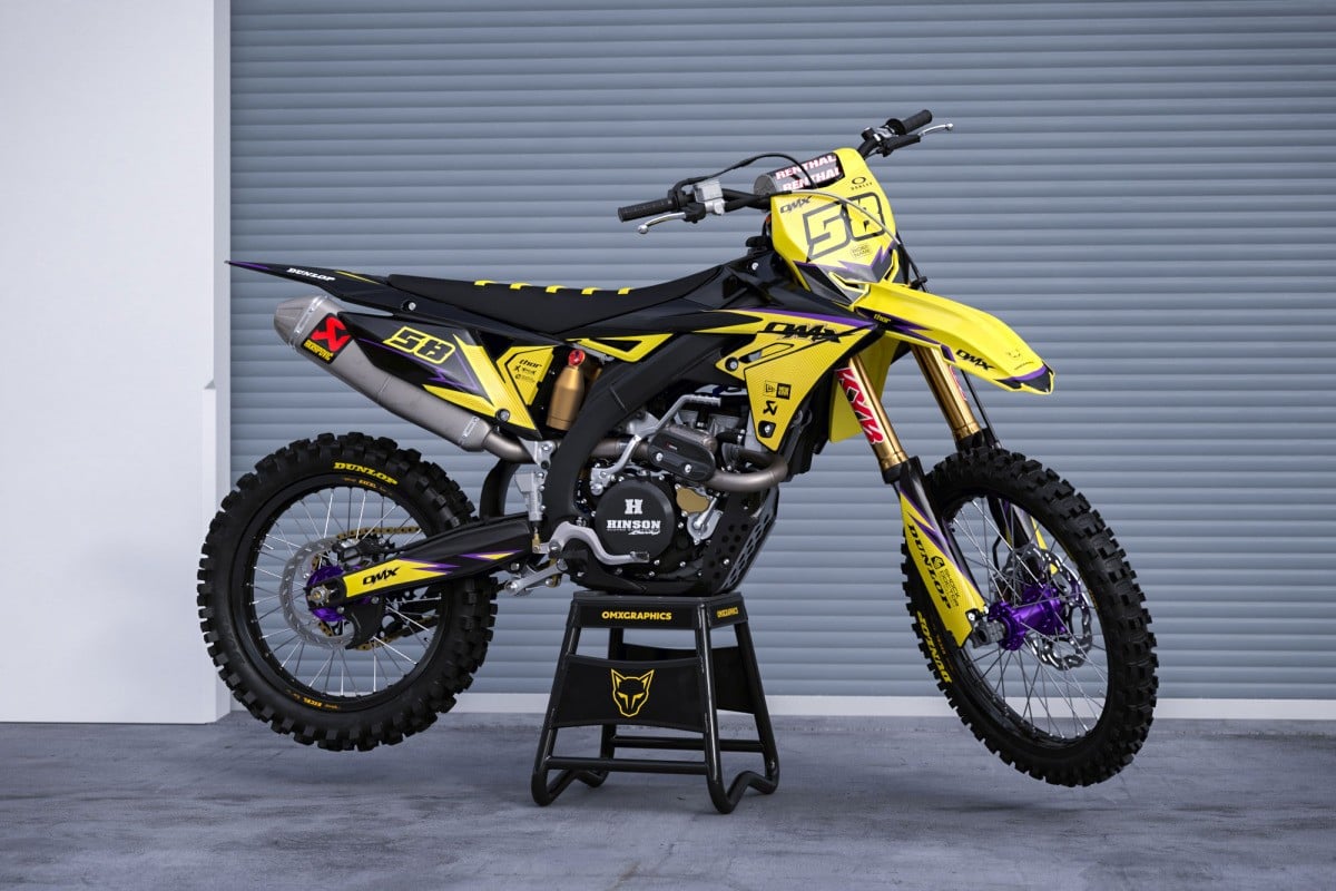 Suzuki Mx Graphics Kit Enigma Yellow Promo