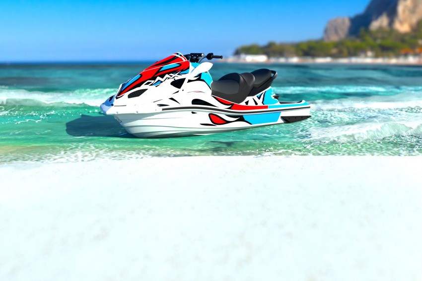Jet Ski Graphics For Kawasaki Blast Promo