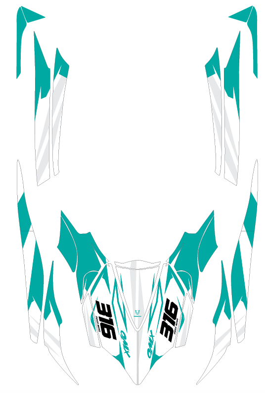 Jet Ski Graphics For Kawasaki Creed Layout