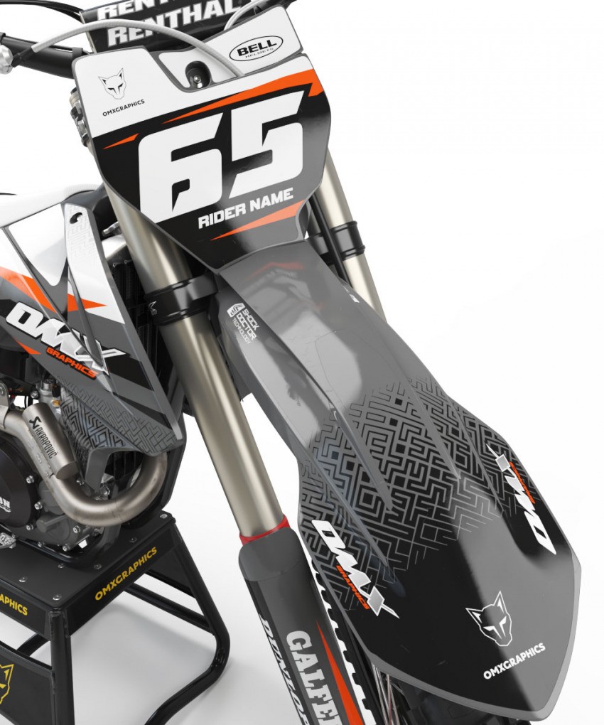 Motocross Graphics Kit For KTM Amaze Front