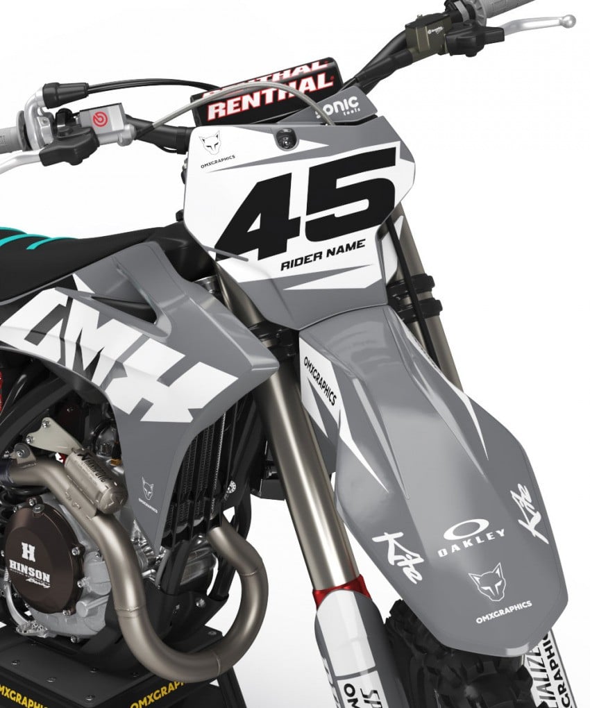 Mx Graphics Kit GasGas Local Teal Grey Front