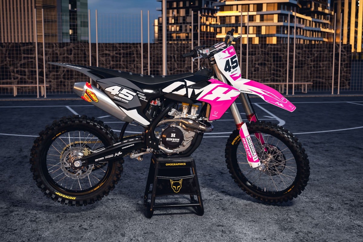 Mx Graphics Kit Husqvarna Local Pink Black Promo