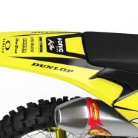 Husqvarna Motocross Graphics Kit Grey Yellow Tail