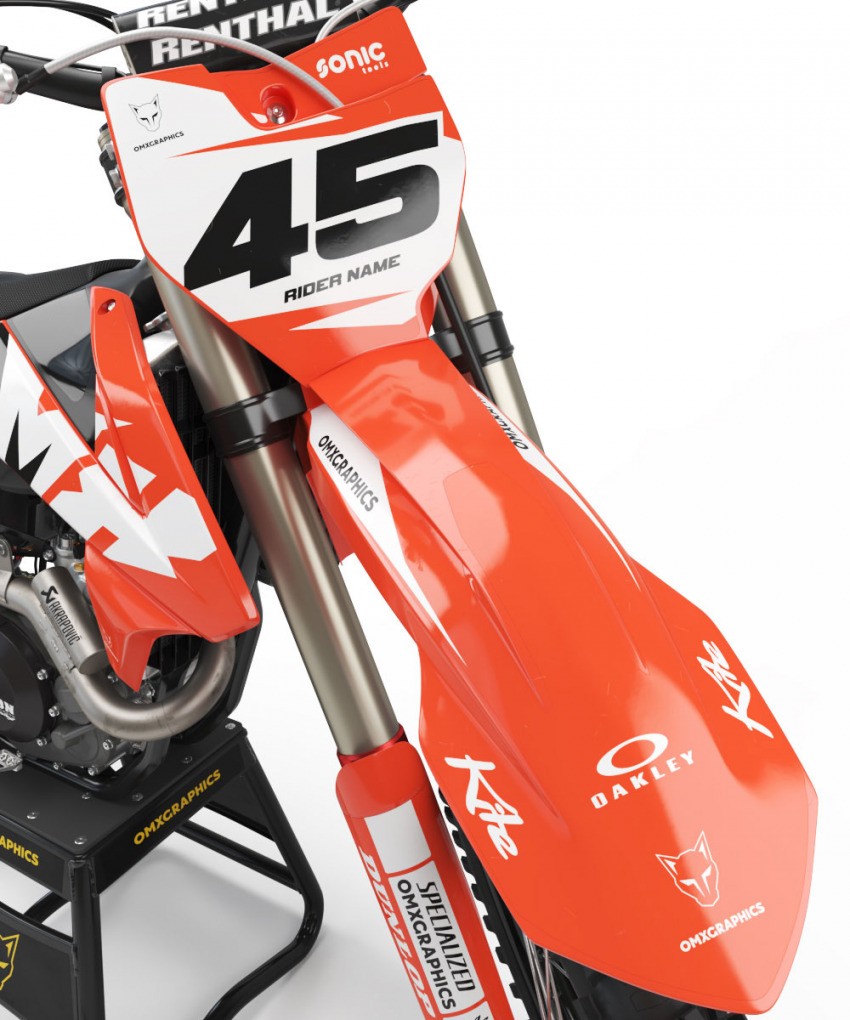 KTM Motocross Graphics Local Front