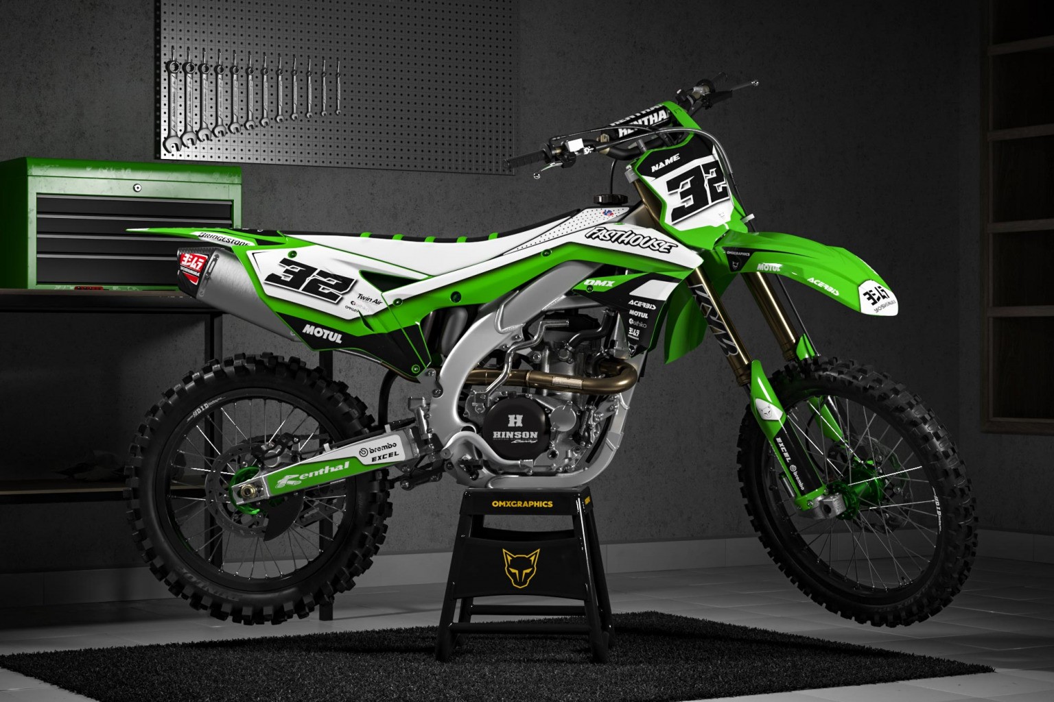 Picture Idea: Kawasaki Trace Graphics Kit